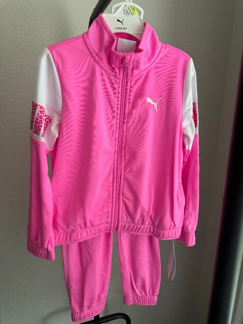 Girls Hot Pink Puma Track Suit NWT